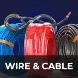 bundles of bulk wire and cable with the words wire and cable overlayed