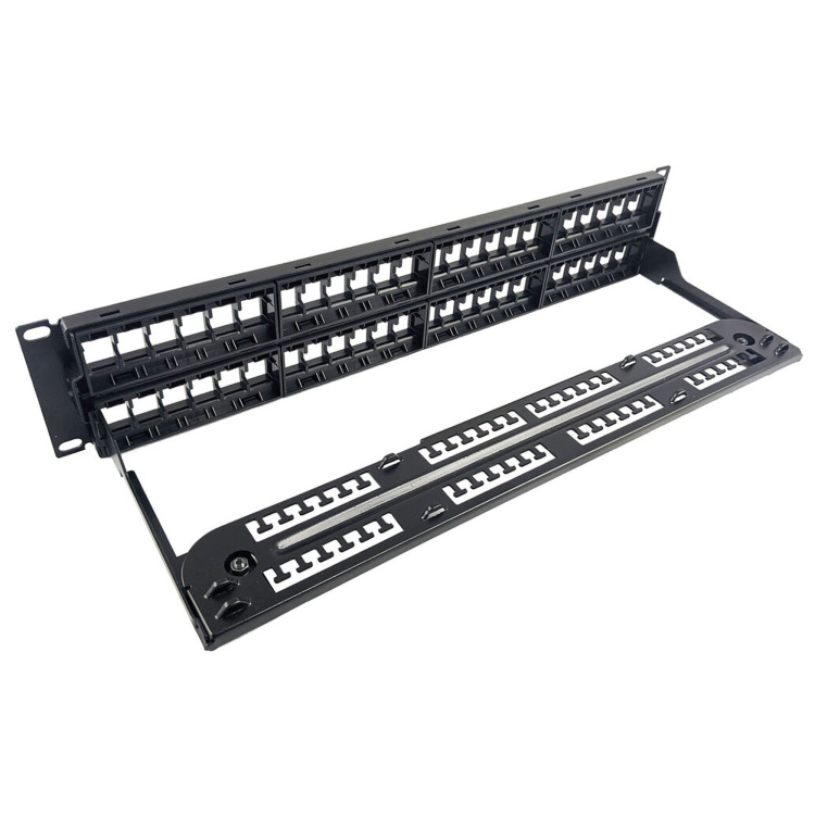 Simply45 48 Port Unloaded Keystone Patch Panel with Cable Management - Image 2