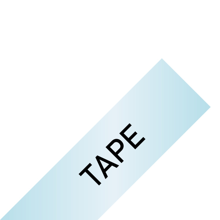 Brother Mobile 3/8" (9mm) Black on Clear Standard Adhesive Laminated Label Tape - Image 2