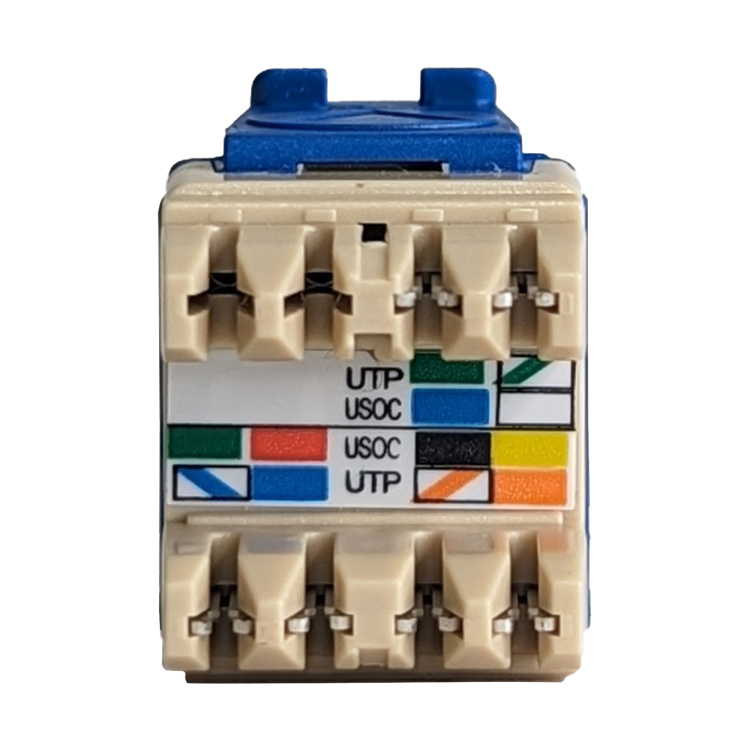 ICC RJ11 HD Style Voice Keystone Jack | Blue - Image 4