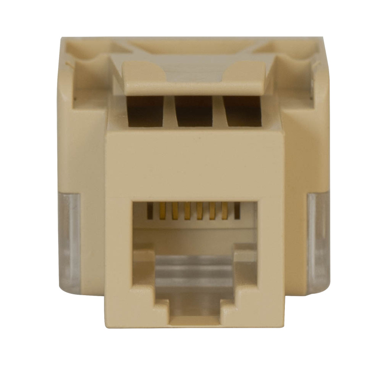 ICC RJ11 EZ Style Voice Keystone Jack | Ivory - Image 3