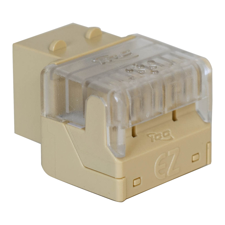 ICC RJ11 EZ Style Voice Keystone Jack | Ivory - Image 2