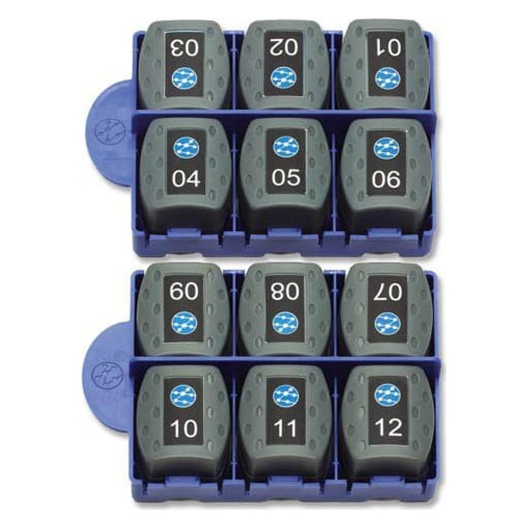 Trend Networks 12 Piece RJ45 Identifier Pack (1-12)