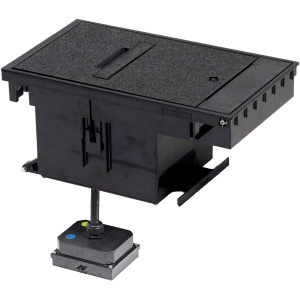 Legrand Dual Gang Outdoor Ground Box with 20A Duplex Power Receptacle | Black