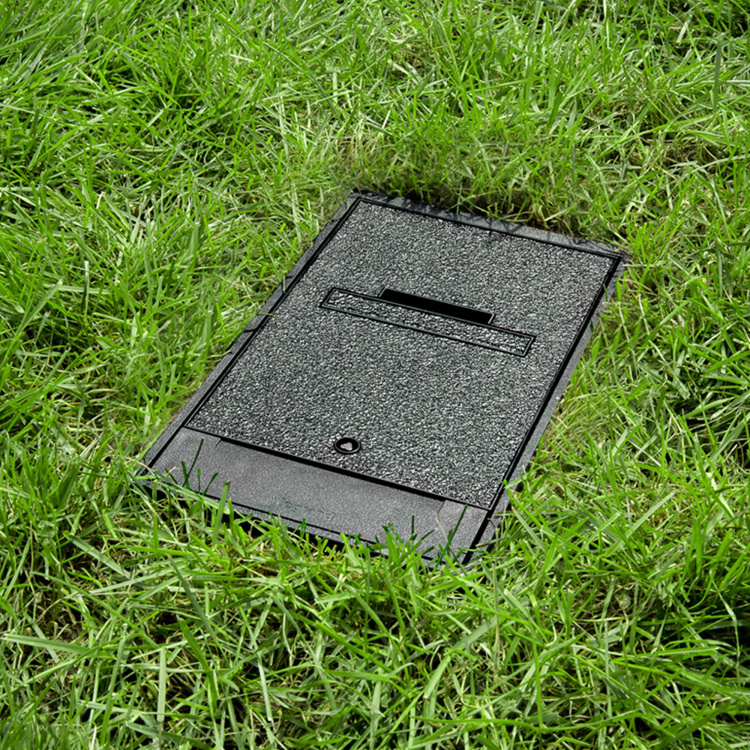 Legrand Dual Gang Outdoor Ground Box for Low Voltage | Black - Image 3
