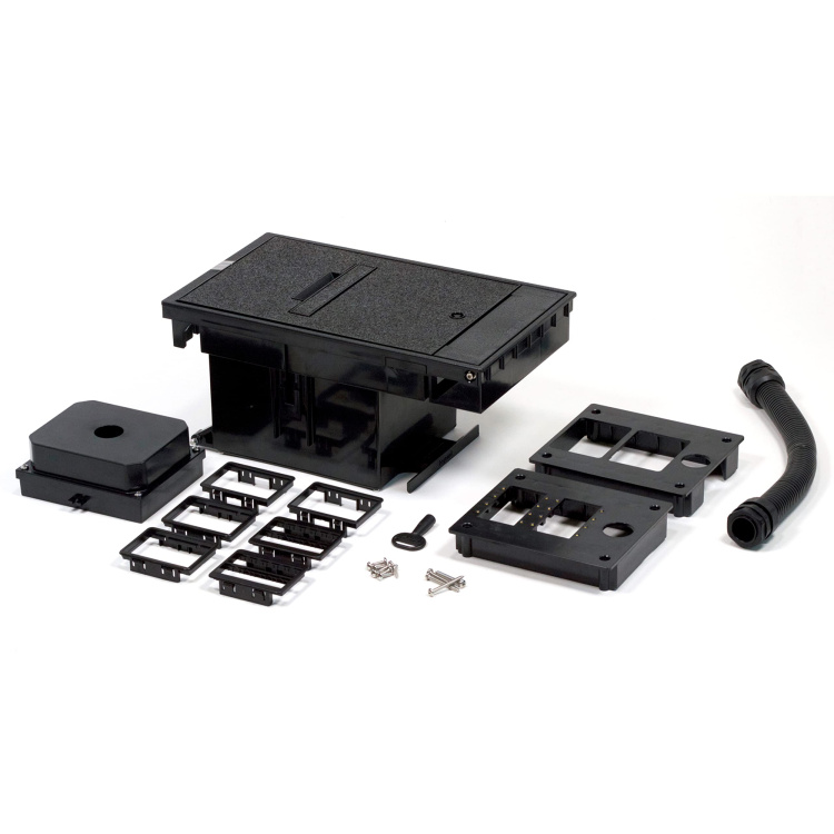 Legrand Dual Gang Outdoor Ground Box for Low Voltage | Black