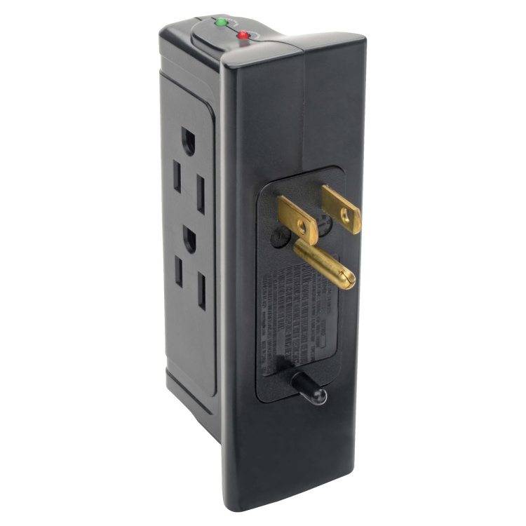Tripp Lite 4 Outlet Surge Protector Wallmount Direct Plug 120v 720 Joules - Image 3