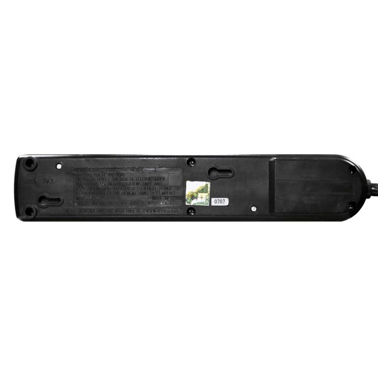 Weltron 6 Outlet 750-Joule Surge Protector with 6' Right Angle Cord - Image 3