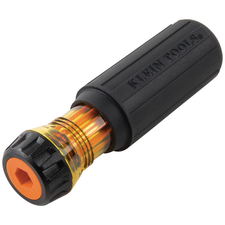 Klein Tools Flip Blade Insulated Screwdriver 2-in-1 Phillips Bit #2, Slot Bit 1/4" - Image 4
