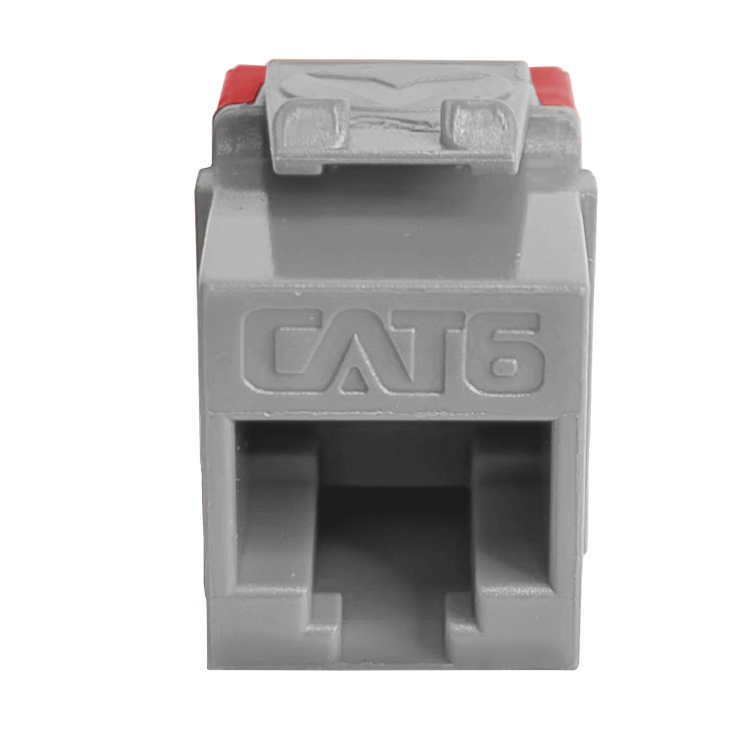 ICC Cat6 High-Density Keystone 10 Pack | Grey - Image 3