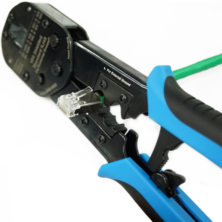 Simply45 Universal RJ45 Crimp Tool for Standard Shielded (External Ground) Plugs - Image 2