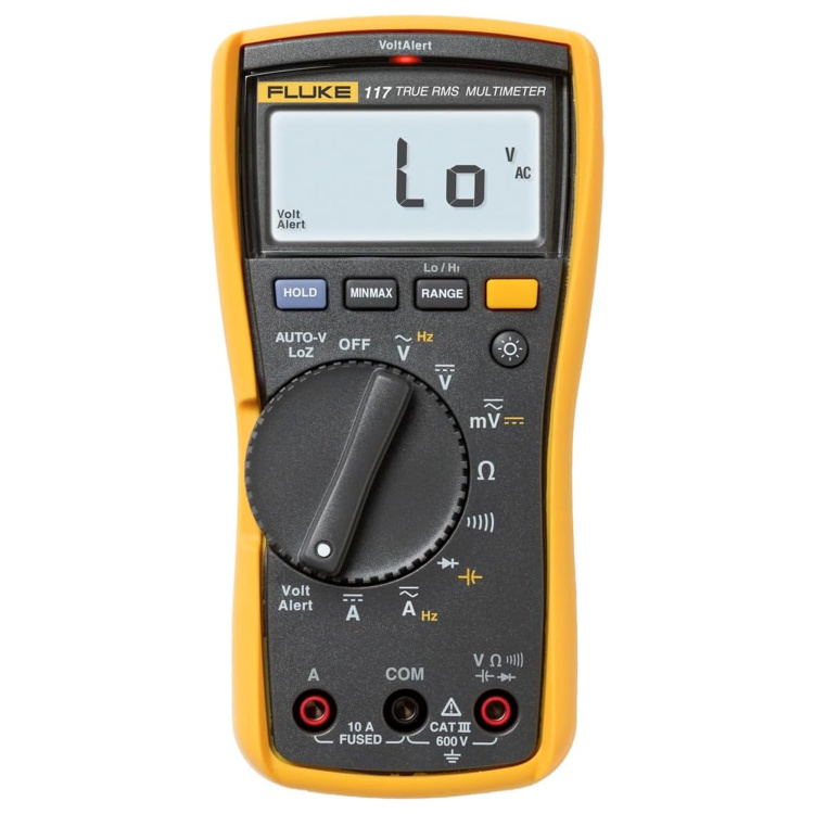 Fluke Networks True RMS AC/DC Electrician's Multimeter with Non-Contact Voltage Detection - Image 3