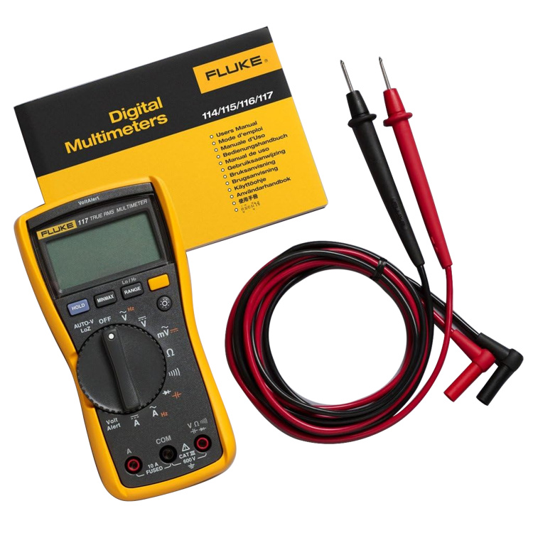 Fluke Networks True RMS AC/DC Electrician's Multimeter with Non-Contact Voltage Detection - Image 2
