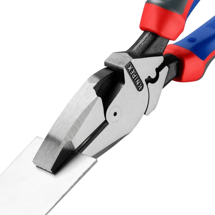 Knipex Tools 9.5" High Leverage Lineman Pliers with Fish Tape Puller & Crimper - Image 2