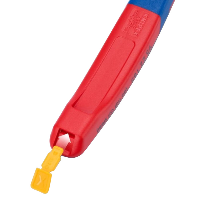 Knipex Tools 9.5" High Leverage Lineman Pliers with Fish Tape Puller & Crimper - Image 6