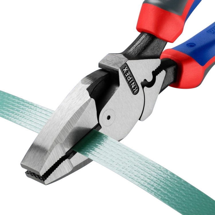 Knipex Tools 9.5" High Leverage Lineman Pliers with Fish Tape Puller & Crimper - Image 10