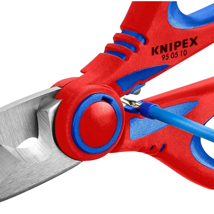Knipex Tools 6.25" Electrician's Shears with Ferrule Crimp - Image 5
