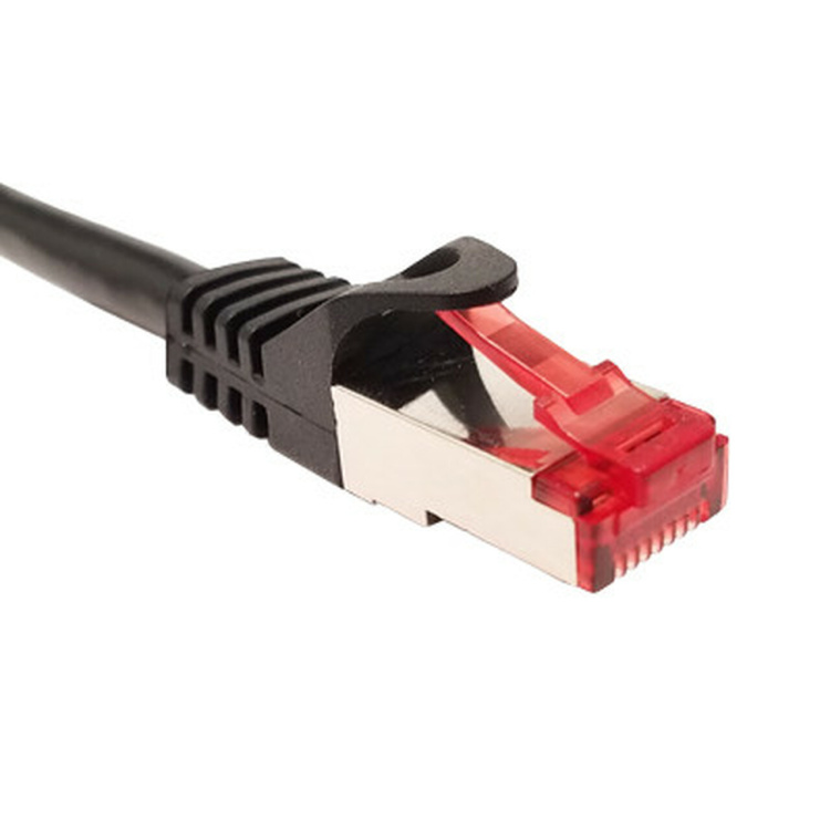 Vertical Cable 10ft Cat6A Shielded Patch Cable (No Boots) | Black