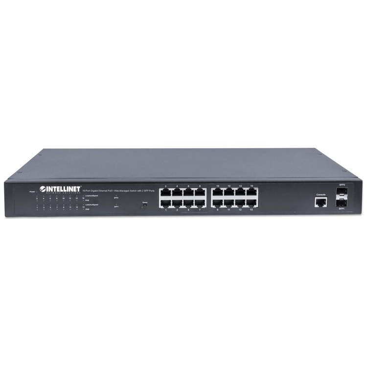 Intellinet 16-Port Gigabit Ethernet PoE+ Web-Managed Switch - Image 3