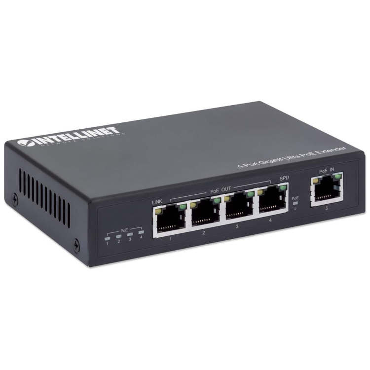 Intellinet 4-Port Gigabit Ultra PoE Extender - Image 2