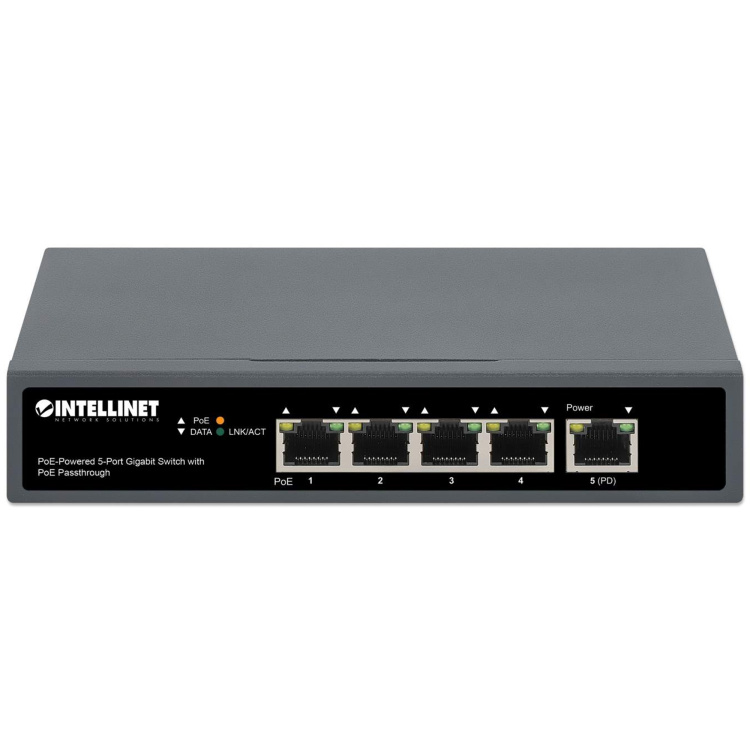 Intellinet PoE Powered 5-Port Gigabit Switch with PoE Passthrough - Image 3