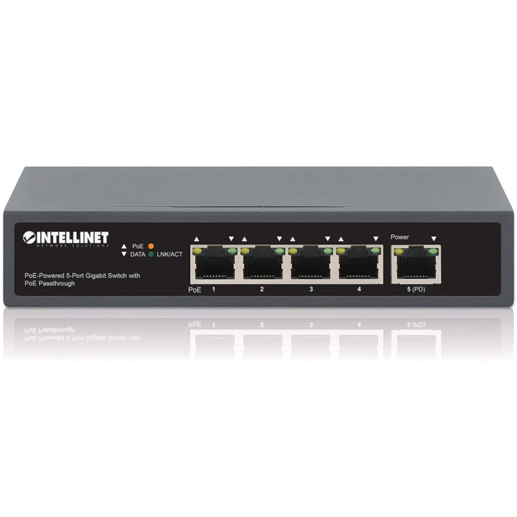 Intellinet PoE Powered 5-Port Gigabit Switch with PoE Passthrough - Image 5