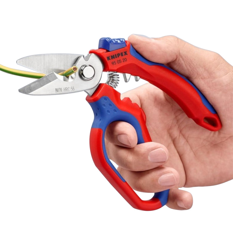 Knipex Tools 6 1/4" Angled Electrician Shears - Image 7