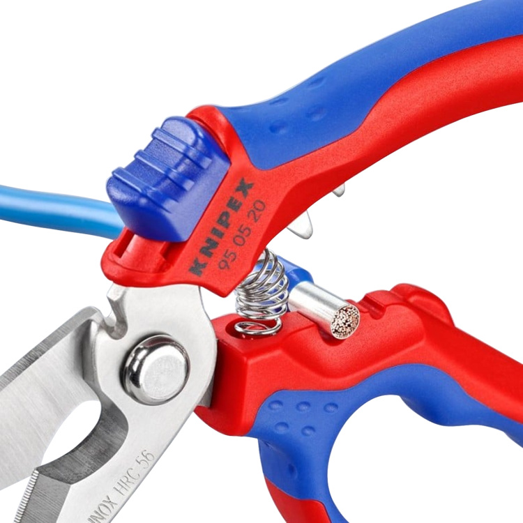 Knipex Tools 6 1/4" Angled Electrician Shears - Image 12