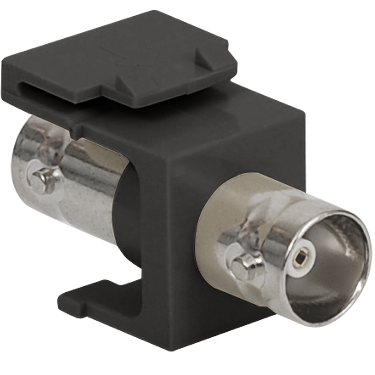 ICC 2GHz F-Type Gold Plated Keystone Jack | Black