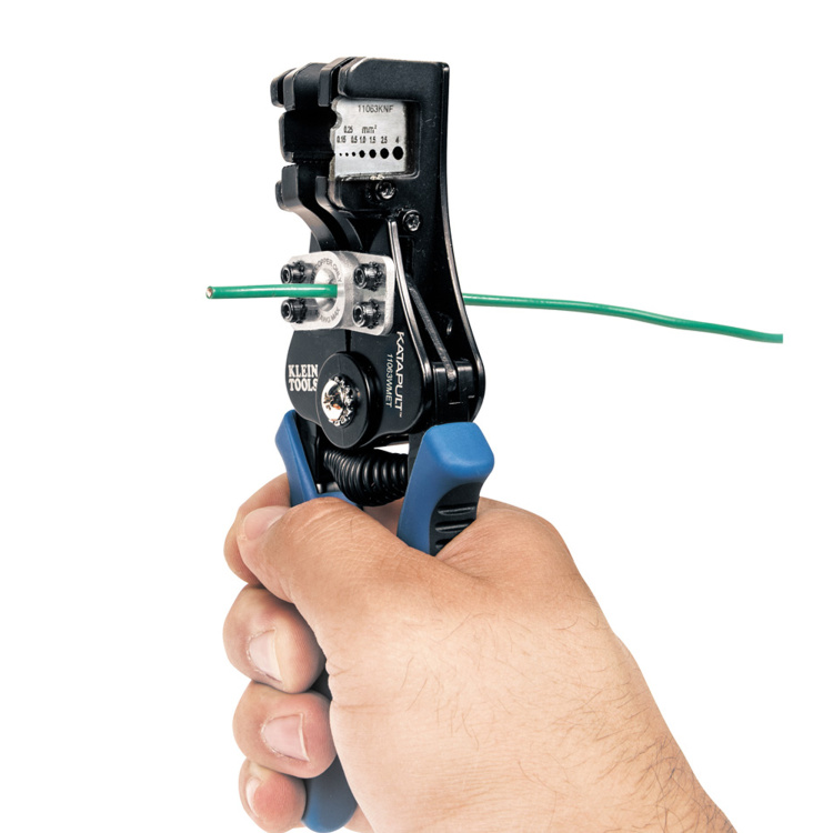 Klein Tools Katapult Wire Stripper and Cutter for Solid and Stranded Wire - Image 2