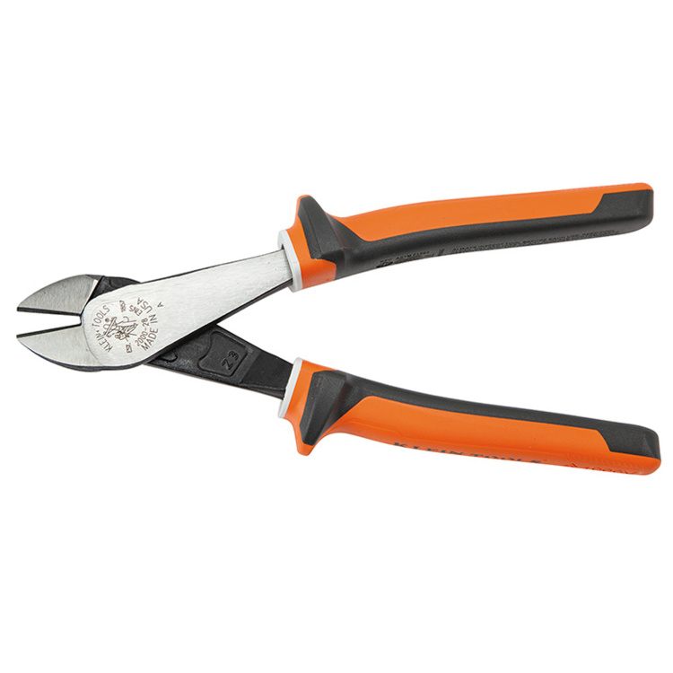 Klein Tools 8" Diagonal Cutting Pliers, Insulated Slim Handle - Image 3