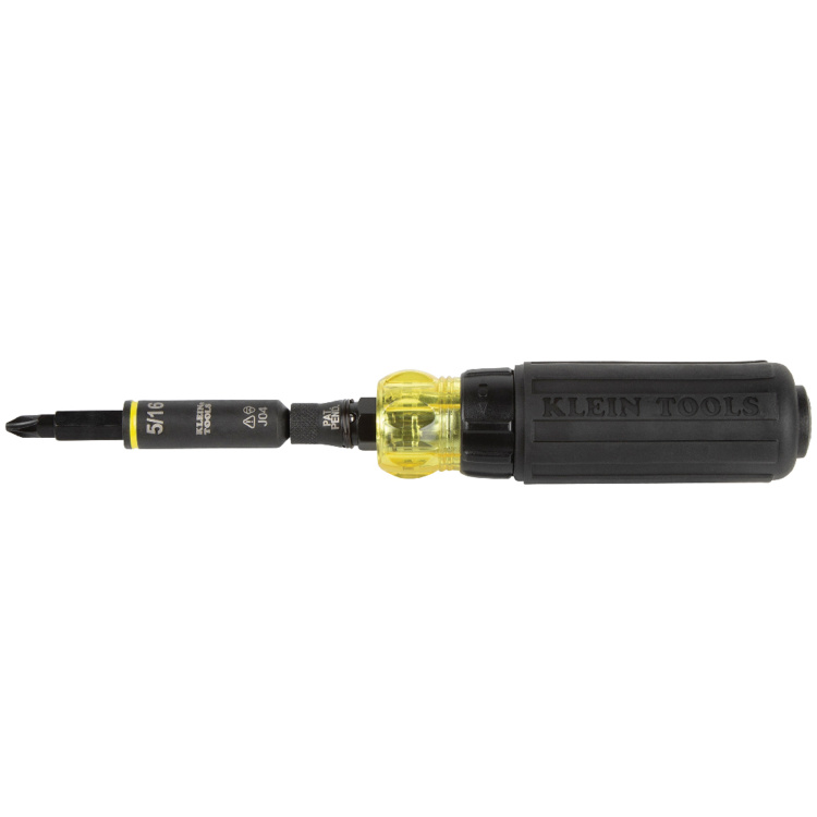Klein Tools 11-in-1 Ratcheting Impact Rated Screwdriver Nut Driver - Image 7