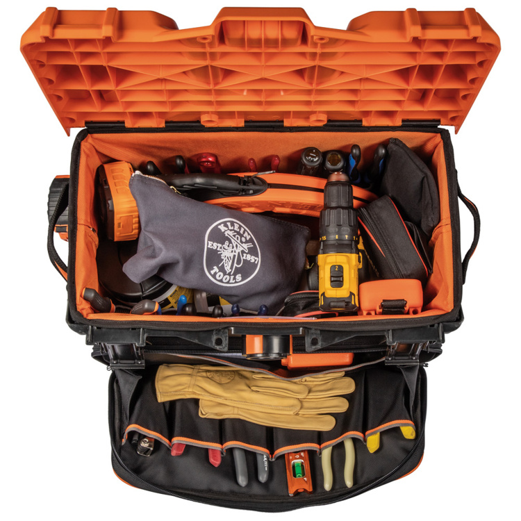 Klein Tools Tradesman Pro Tool Master Rolling Tool Bag 19 Pockets 22-inch - Image 5