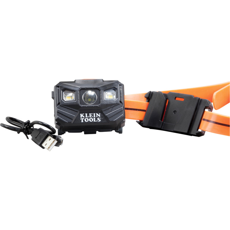 Klein Tools Rechargeable Headlamp with Silicone Strap, 400 Lumens, All-day Runtime - Image 2