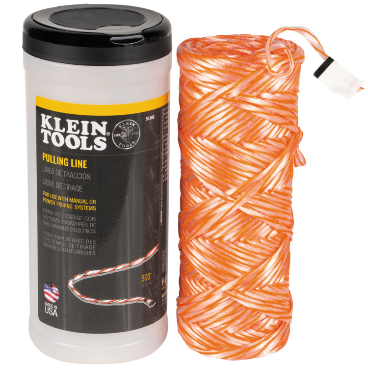 Klein Tools Poly Pull Line with Orange Tracer | 500 Feet - Image 3