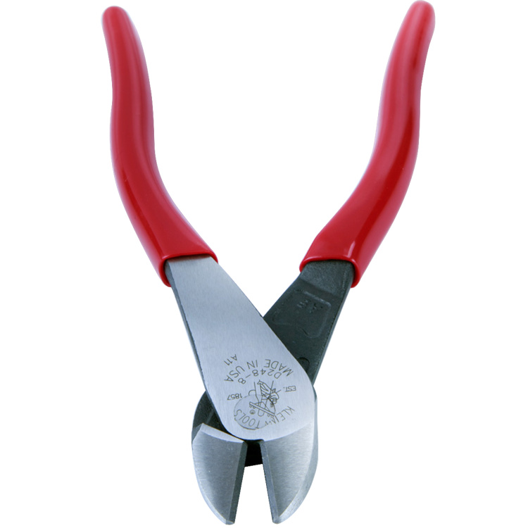 Klein Tools 8" Diagonal Cutting Pliers, Angled Head, Short Jaw - Image 3