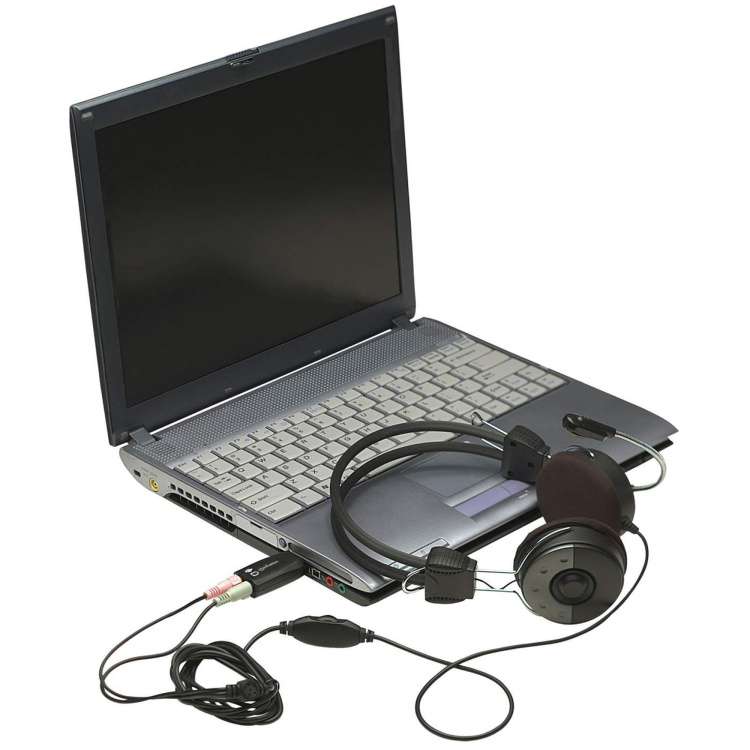 Manhattan USB Audio Adapter 3D Sound with Mic and Headset - Image 2