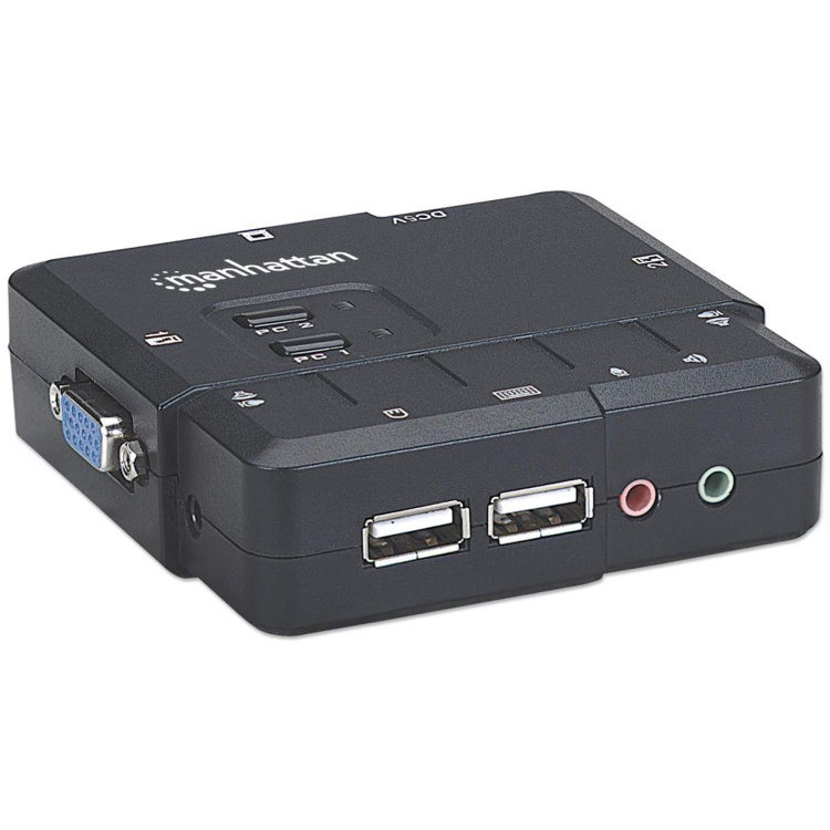 Manhattan 2 Port KVM Switch with Audio - Image 2