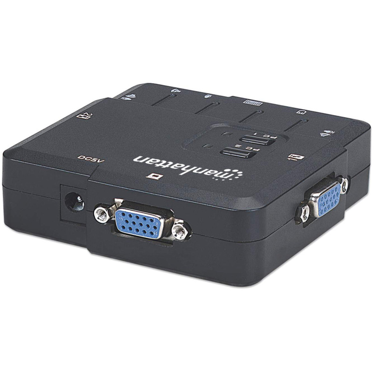 Manhattan 2 Port KVM Switch with Audio - Image 4