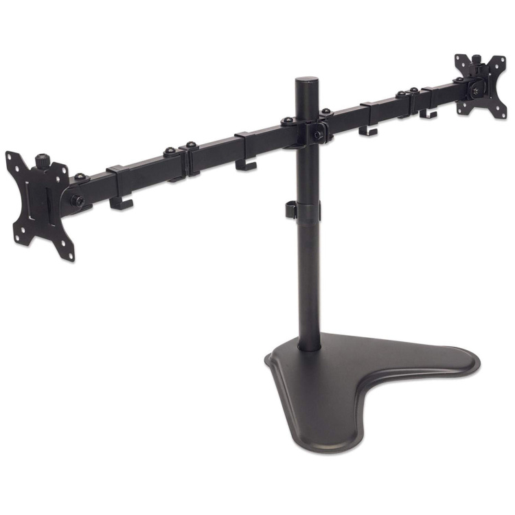 Manhattan Universal Dual Monitor Stand with Double-Link Swing Arms - Image 2