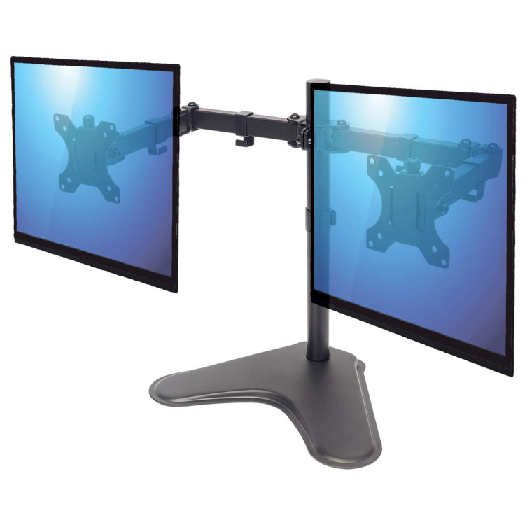 Manhattan Universal Dual Monitor Stand with Double-Link Swing Arms - Image 5