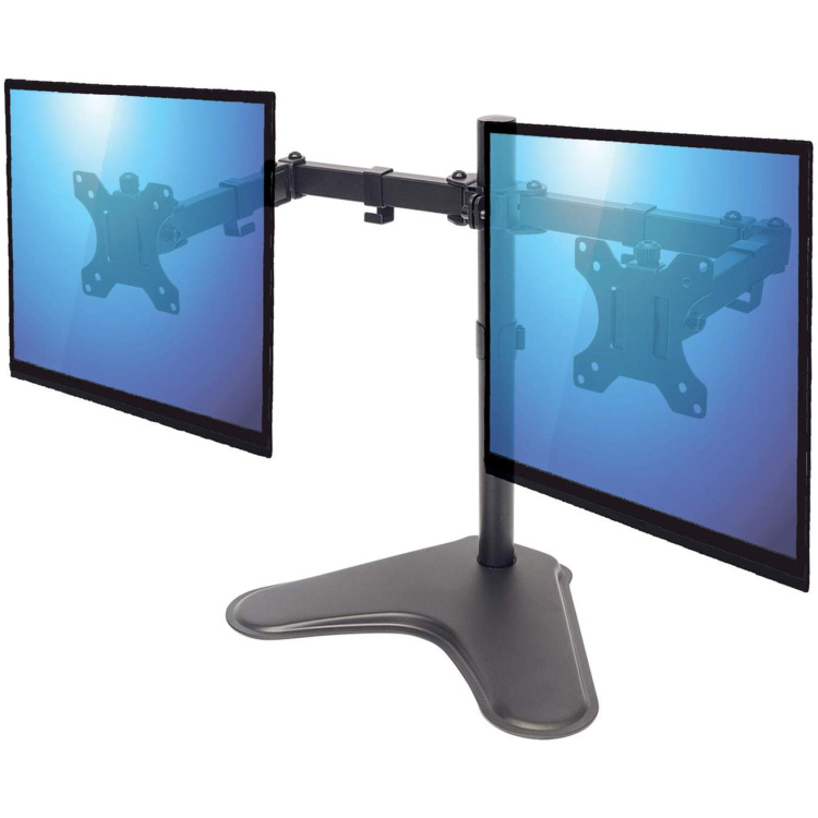 Manhattan Universal Dual Monitor Stand with Double-Link Swing Arms - Image 4