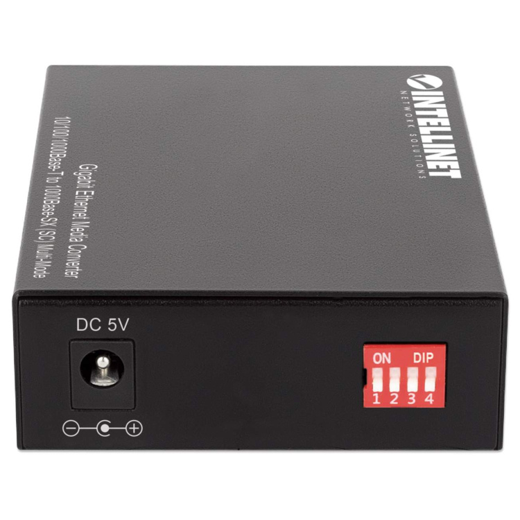 Intellinet Media Converter SC Multimode 10/100/1000 Base-T to 1000 Base-SX 500m (1,800 Ft) Autonegotiation - Image 4