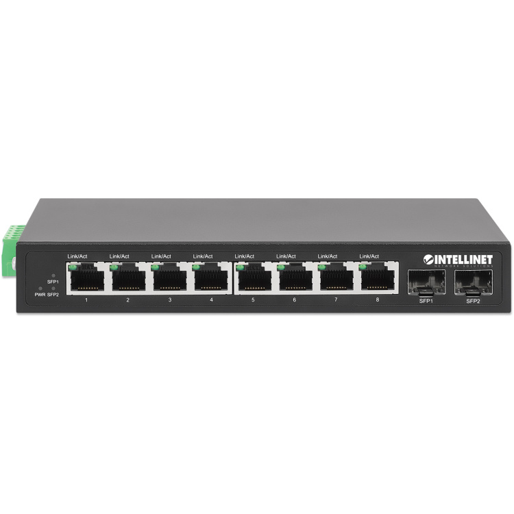 Intellinet 8 Port Industrial Gigabit Ethernet Switch with 2 SFP Ports - Image 5