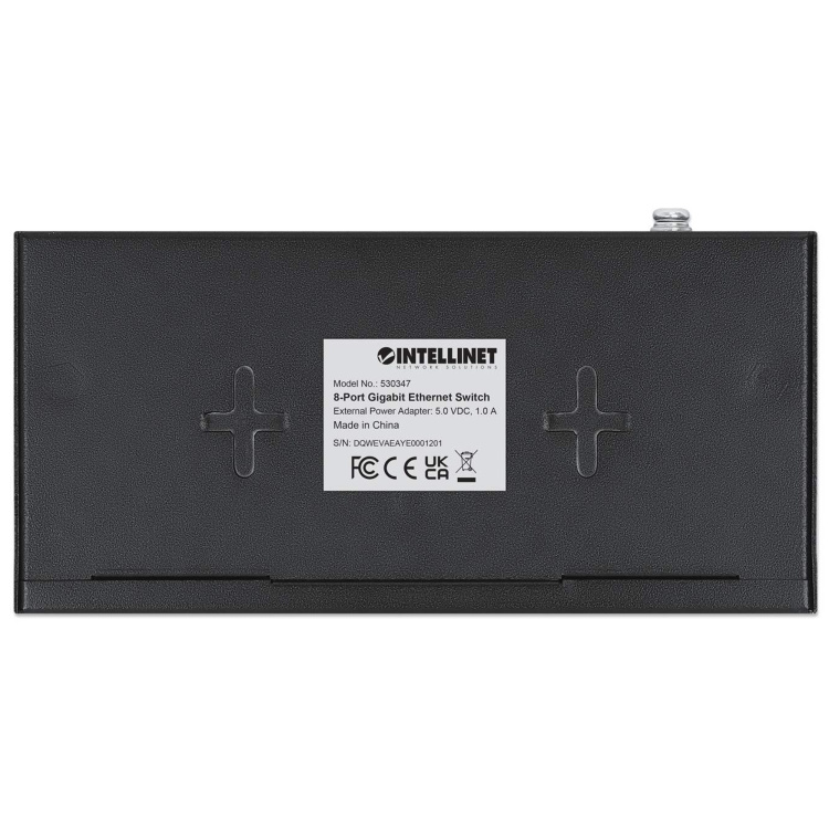 Intellinet 8 Port Metal Gigabit Ethernet Switch - Image 2