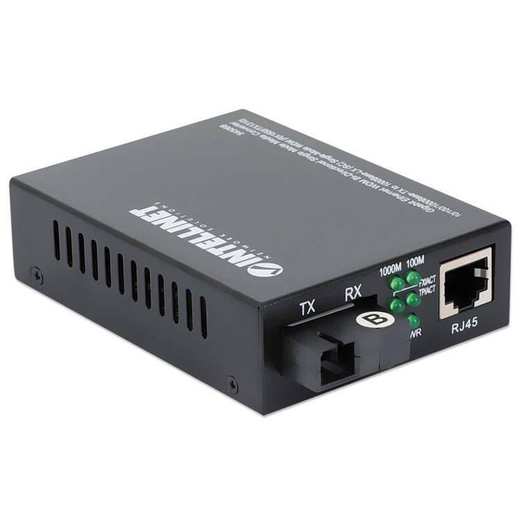 Intellinet Media Converter SC Singlemode Gigabit 10/100/100 Base-TX 20km (12.4 Mi.) WDM - Image 5