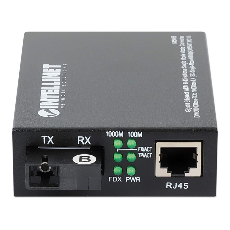 Intellinet Media Converter SC Singlemode Gigabit 10/100/100 Base-TX 20km (12.4 Mi.) WDM - Image 4