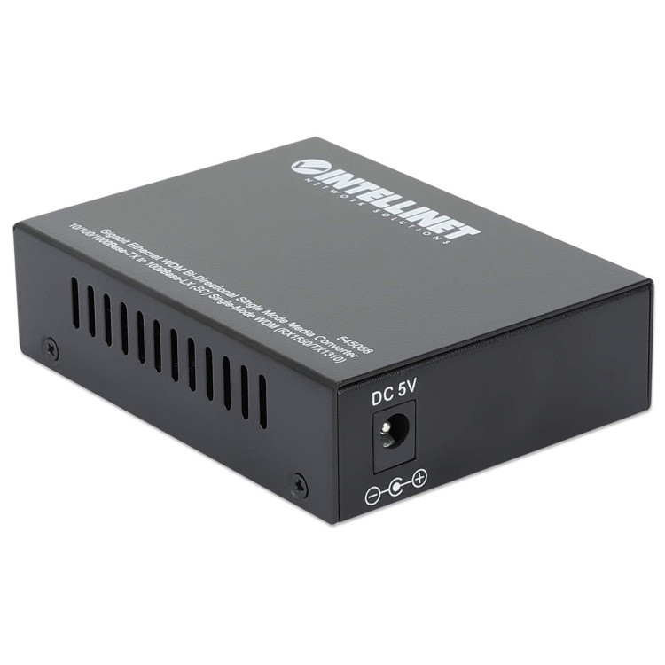 Intellinet Media Converter SC Singlemode Gigabit 10/100/100 Base-TX 20km (12.4 Mi.) WDM - Image 2