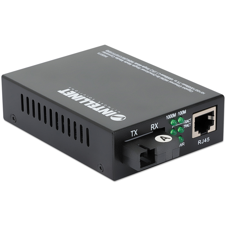 Intellinet Media Converter SC Singlemode Gigabit Ethernet WDM Bi-Directional - Image 2