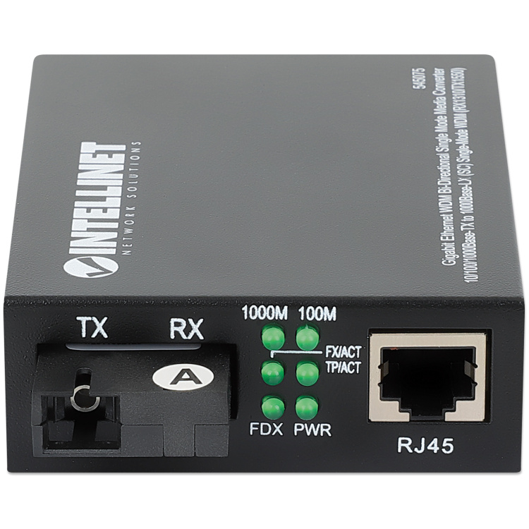 Intellinet Media Converter SC Singlemode Gigabit Ethernet WDM Bi-Directional - Image 3